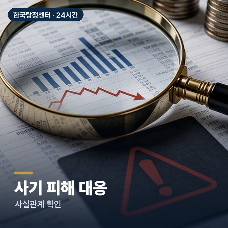 사천 향촌동 흥신소 사기 피해 대응